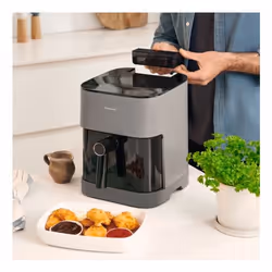Panasonic NF-CC500SXE friteuse Unique 5 L Autonome 1450 W Friteuse d’air chaud Gris