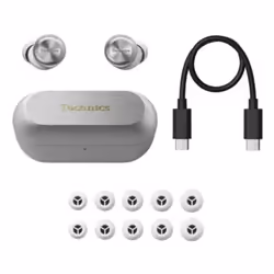 Technics EAH-AZ100 Écouteur TWS USB Type-C Bluetooth Argent - Vue supplémentaire 3