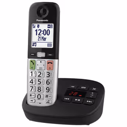 Panasonic KX-TGU430, Téléphone DECT, Combiné sans fil, Haut-parleur, 1000 entrées, Identification de l'appelant, Noir, Gris