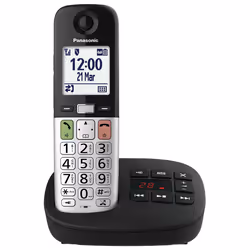 Panasonic KX-TGU430 Téléphone DECT Identification de l'appelant Noir, Gris