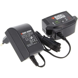 Black&decker - Chargeur SSC-250040EU pour ponceuse, scie électrique, souffleur, taille-haie, tronçonneuse, élagueuse