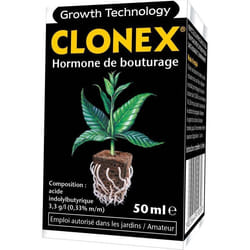 Gel de bouturage - GROWTH TECHNOLOGY - Clonex 50ml - Favorise la croissance - Racines saines - Facile à utiliser