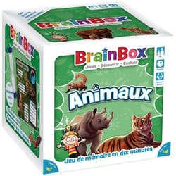 Jeu de société - BrainBox - Animaux - Jeu dobservation et de mémoire - 1 joueur ou plus - 8 ans et +