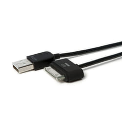 Techlink 526740 câble de téléphone portable Noir 0,2 m USB A Apple 30-pin