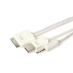 Techlink WiresMEDIA câble de téléphone portable Blanc 1 m USB A Apple 30-pin