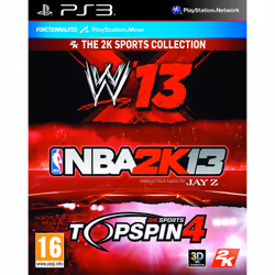 Take-Two Interactive NBA 2K13 + WWE 13 + Top Spin 4, PS3, PlayStation 3, T (Teen)