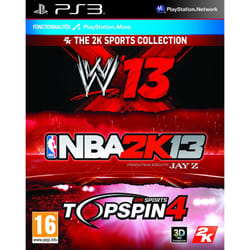 Take-Two Interactive NBA 2K13 + WWE 13 + Top Spin 4, PS3 Standard PlayStation 3