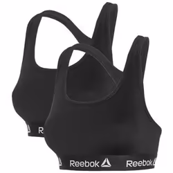 Brassières de sport Reebok - Lot de 2 - Nos Nageur Femmes - Noir - Fitness - Sans manche - Respirant