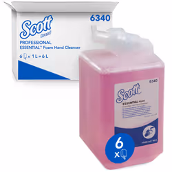 SCOTT Essential, Mains, Savon pour recharger un distributeur, Cartouche, Hydratant, Hydratant, Floral, Rose