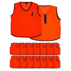 Chasuble en maille numérotés de 1 à 15 enfant Precision (x15)