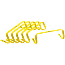 Precision jeu de haies 15 x 48 cm PVC jaune 6 pièces