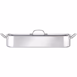KitchenCraft Besuguera Fish Poaching Kettle de Stainless Steel, Fish Boiling Pan, 61,5 x 18,5 x 10,5 cm - Silver