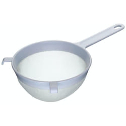 Kitchen Craft - KitchenCraft Passoire ronde of en plastique avec mailles pour tamiser les purées et les bouillons, 18 cm - Gris