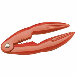 Kitchencraft - Pince à crabe et à fruits de mer en métal, 14 x 7 cm - Rouge