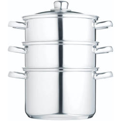 Kitchen Craft - KitchenCraft - 3 Level Steamer / Casserole in Gift Box de, Cuiseur à induction, acier inoxydable, 20 cm