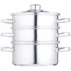 Clearview - Cuiseur vapeur de 3 étages de acier inoxydable (16 cm)