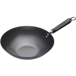 World of flavors Wok oriental, acier, gris, 30 cm