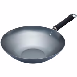 Wok traditionnel à induction de acier au carbone World of Flavours de KitchenCraft : Vous aimez la cuisine chinoise authentiq ...