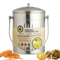 Kitchen Craft Compost Bin Inox 5L