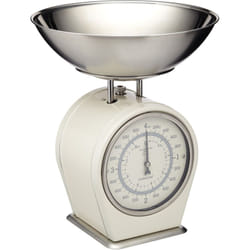 Kitchencraft - Living Nostalgia Balance de cuisine mécanique, 4 kg - Crème antique