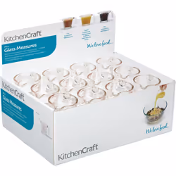 Idéalpour mesurer rapidement et facilement de petites quantités de liquides et de produits secs, ce mini-mesure en verre comp ...