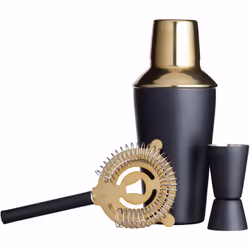 Set de shaker de acier inoxydable de BarCraft - de finition bronze : Rien ne vaut un cocktail mélangé dans un shaker de bronz ...