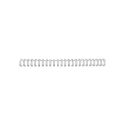 GBC Peignes métalliques WireBind A5 24 anneaux argent 6 mm (100)