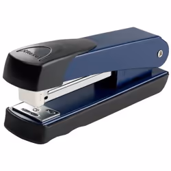 Rexel Agrafeuse Meteor demi-bande, coloris bleu, 20 feuilles, Noir, Bleu, Métal, 216 g, 134 x 38 x 58 mm, 134 x 38 x 58 mm