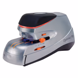 Rexel Agrafeuse électrique Optima 70 grande capacité, 70 feuilles, Noir, Argent, 2,37 kg, 215 mm, 400 mm, 172 mm