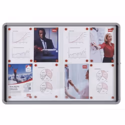 Nobo Vitrine d`intérieur fond magnétique 8xA4