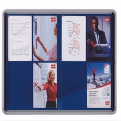 Nobo Vitrine d`intérieur fond tissu 8xA4 - Vue supplémentaire 4