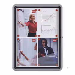 Nobo Vitrine d`extérieur fond magnétique 9xA4