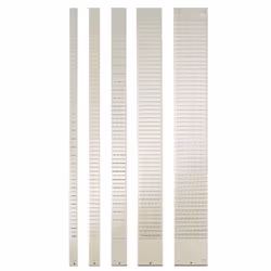 Nobo Bande planning métal à 40 fentes indice 1,5, 48 mm, 805 mm, Gris