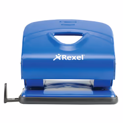 Rexel Perforateur métal 2 trous 20 feuilles, bleu