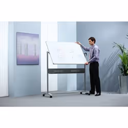 Nobo Tableau mobile magnétique Classic en acier laqué 1200x900