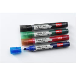 Nobo Marqueurs effaçables à sec Liquid Ink coloris assortis (6)