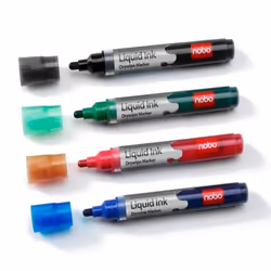 Nobo Marqueurs effaçables à sec Liquid Ink coloris assortis (6) - Vue supplémentaire 5