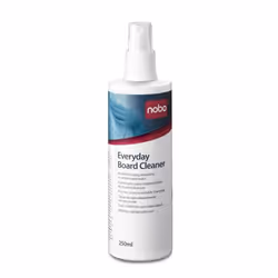 Nobo Spray nettoyant quotidien pour tableaux blancs - 250 ml, Blanc