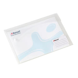 Rexel Pochettes fermeture pression Active Xtra coloris blanc (5)