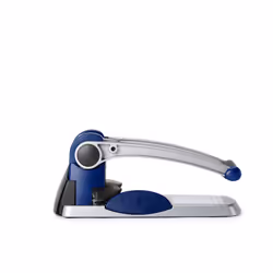 Rexel Perforateur très grande capacité 2 trous HD2300X argent/bleu, 300 feuilles, Bleu, Argent, Acier, 8 cm, 6 mm, Taïwan