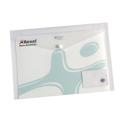 Rexel Chemise pression Ice avec pochette carte de visite, A4 (5)