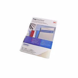 GBC Plats de couverture PolyClearView 200 mic transparent (100), A4, Transparent, 213 mm, 295 mm, 27 mm, 0,2 mm