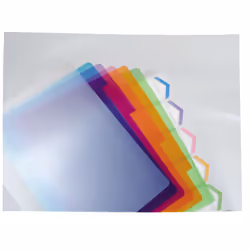 GBC 2101323E intercalaire Polypropylène (PP) Bleu, Vert, Orange, Rose, Violet 5 pièce(s)