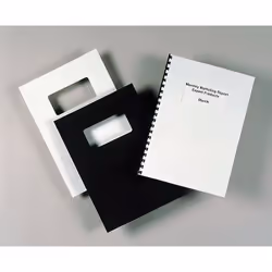 GBC Plats de couverture LeatherGrain 25 avec fenêtre blanc (50) - Vue supplémentaire 3