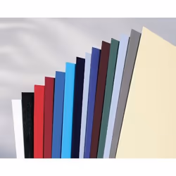 GBC Plats de couverture LeatherGrain 250 g/m² noir (50)