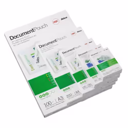 GBC Pochettes format carte 67x99 mm 2x180mic brillantes (50), Transparent, 67 mm, 0,36 mm, 99 mm, 50 pièce(s)