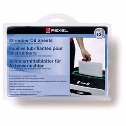Rexel Feuilles prélubrifiées pour destructeurs (12)
