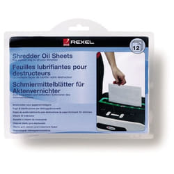 Rexel Feuilles prélubrifiées pour destructeurs (12)