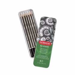 Derwent Academy fusain 6 pièce(s) Gris