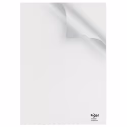 Rexel Pochette coin Ecodesk A4 coloris transparent, A4, Transparent, Supérieure et latérale